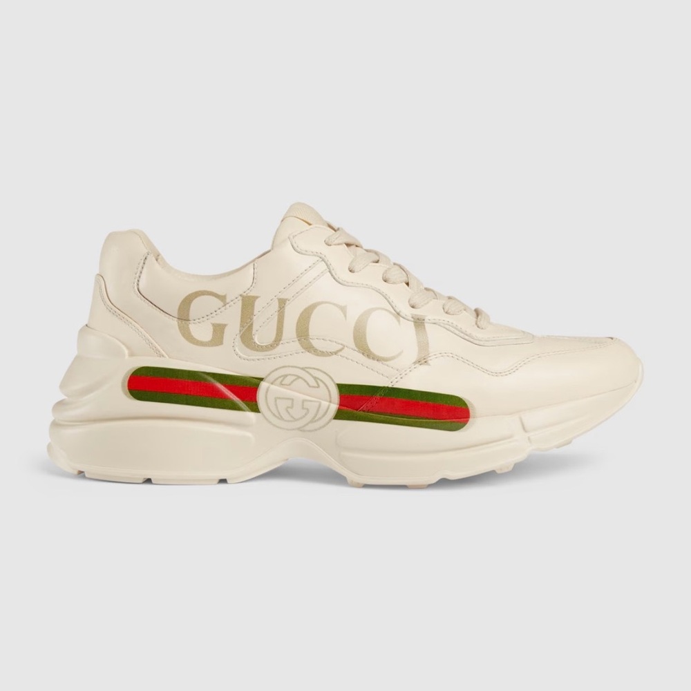 Gucci Beige Sneakers with Logo